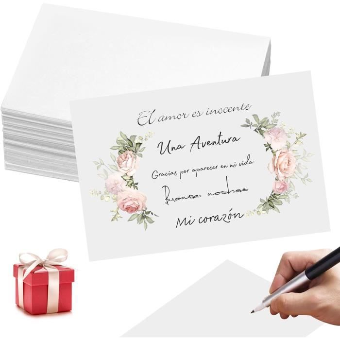 Lot De 100 Petites Cartes Blanches Vierges De 8,9 X 12,7 Cm – Épais, Lourdes, Feuilles Cartonnées Unies Pour écrire, Tamponner, Dessiner – Faites Vos Propres Notes, Remerciements, Cartes D'index