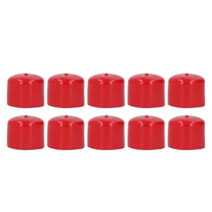 200 Pièces Capuchons De Protection Filetage Flexibles PVC - Embouts Vis Rouge 4mm