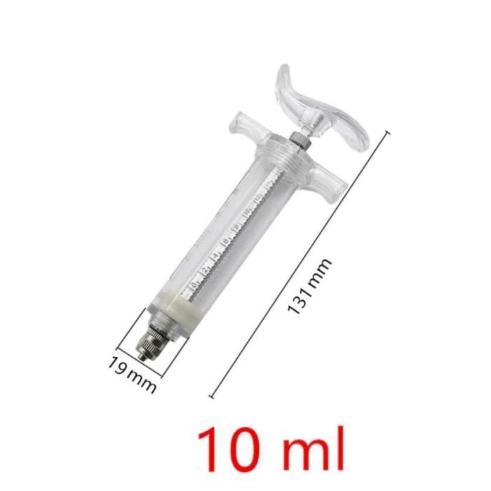 Meilleurs prix pour 1pcs 10ml Oiseaux alimentation seringue partie alimentation manuelle élevage Gavage tube à aiguille incurvé de0315pet02ev