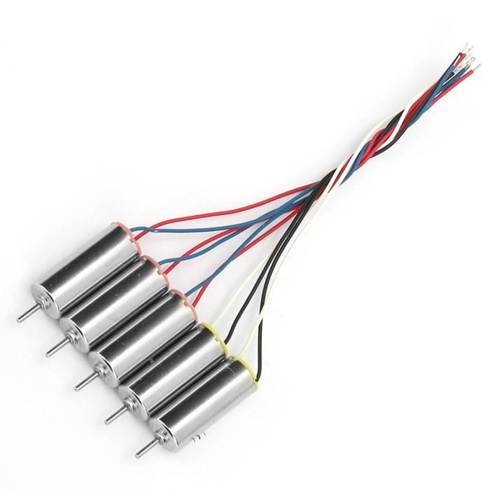 Lot De 5 Micromoteurs Sans Noyau 4,5V – 32250 Rpm, 4x8 Mm, Faible Bruit, Pour Avions Miniatures Et Jouets électroniques
