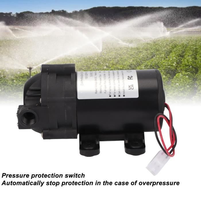 DC12V 73 PSI 3,5 L/m La Pompe à amorçage Automatique de diaphragme à Haute Pression d'eau Douce DC12V 73 PSI 3,5 L/m La Pompe à amorçage Automatique de diaphragme à Haute Pression d'eau Douce