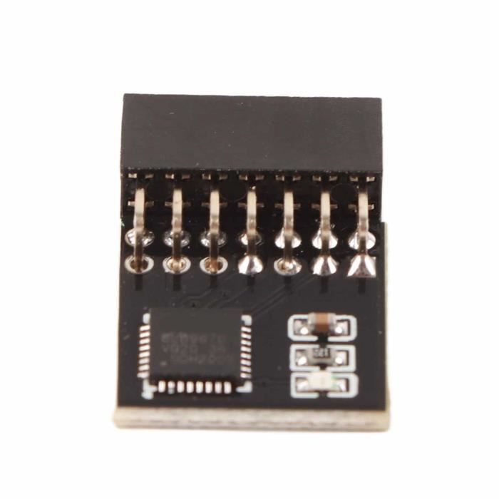 Module TPM 2.0 20 Broches - Sécurité Cryptage Pour Carte Mère - Compatible Gigabyte, Remplacement Sécurité PC - 11