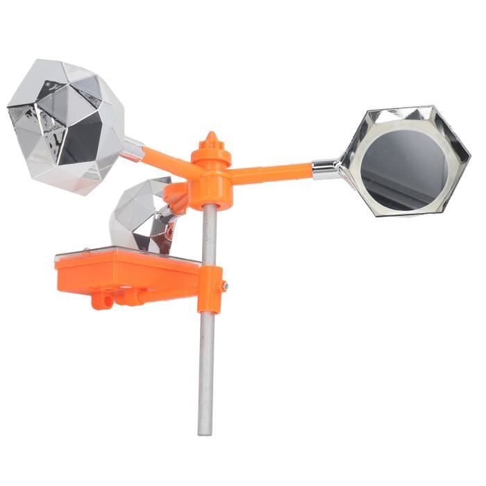 Répulsif à Oiseaux Solaire Et éolien - Dispositif Clignotant Réfléchissant Pour éloigner Pigeons, Mouettes, Diam. Rotation 410 Mm, Miroir 68 Mm - 9