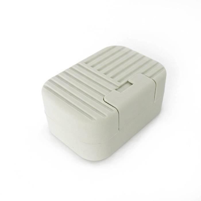 2 Boîtes à Savon Aluminium Étanches Avec Bacs Égouttage - Rangement Shampooing Solide Voyage