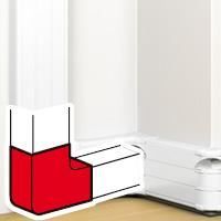 Angle pour goulotte LEGRAND - Blanc - 50x130 - à clipser - plat 90°