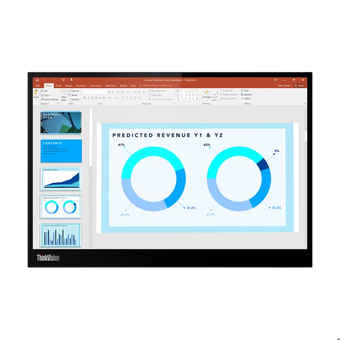 LENOVO THINKVISION M14D 356 CM (14) 2240 X 1400 PIXELS 2.2K LED NOI