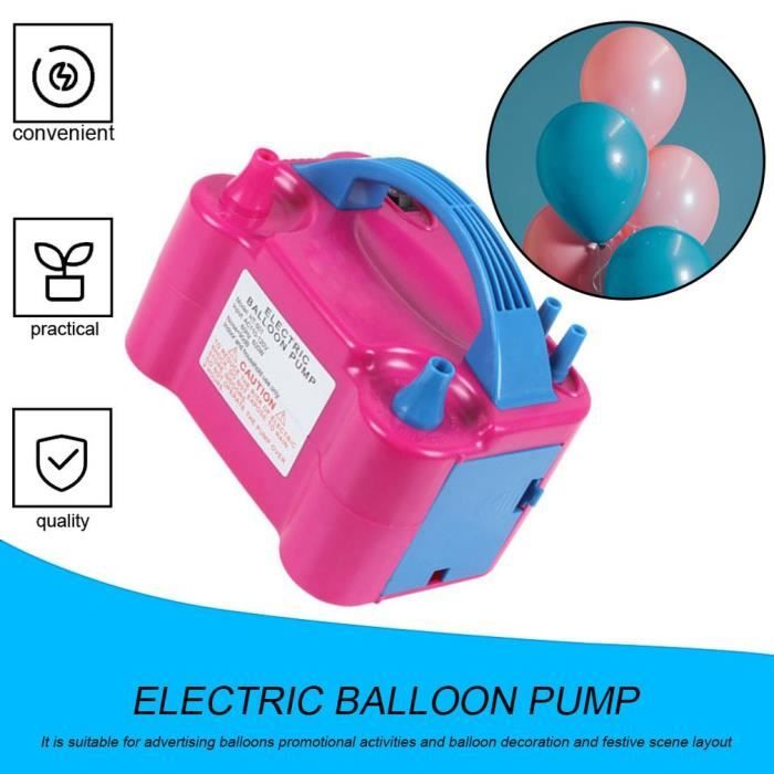 Pompe à Ballon Electrique,Gonfleur Ballon,Gonfleur Ballon Electrique Avec Double Buse,Portable