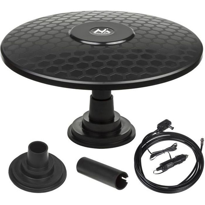Antenne - Maclean - MCTV-945 - Omnidirectionnelle - 12/24V - Base magnétique - Amplificateur intégré