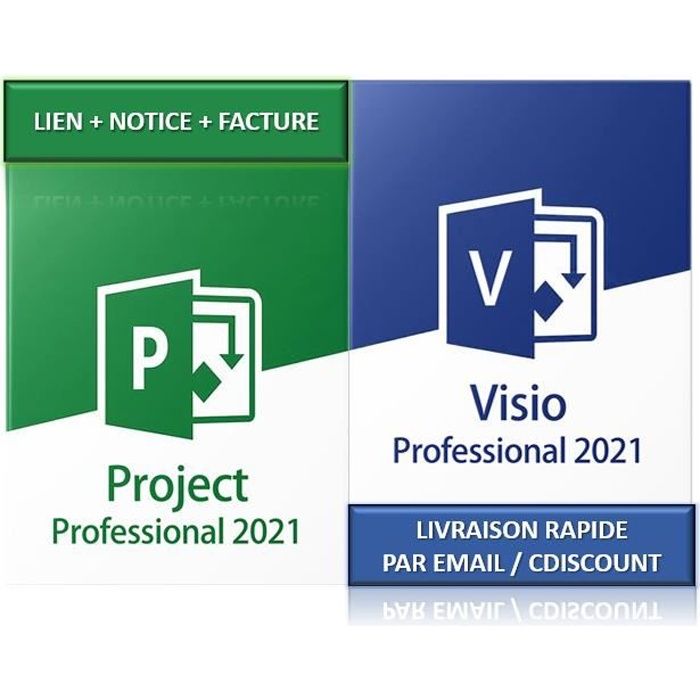 Pack Microsoft Project 2021 Pro – Microsoft – Téléchargement – Windows 10 – Clé dactivation – Support 24/7