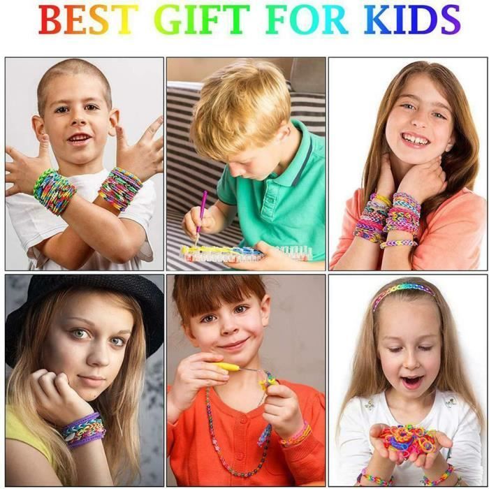 Kit Fabrication De Bracelets Et Colliers Pour Filles - 20 Pendentifs (licorne, Sirène...), Perles, Cordons Réglables, Cadeau Créatif 5-13 Ans