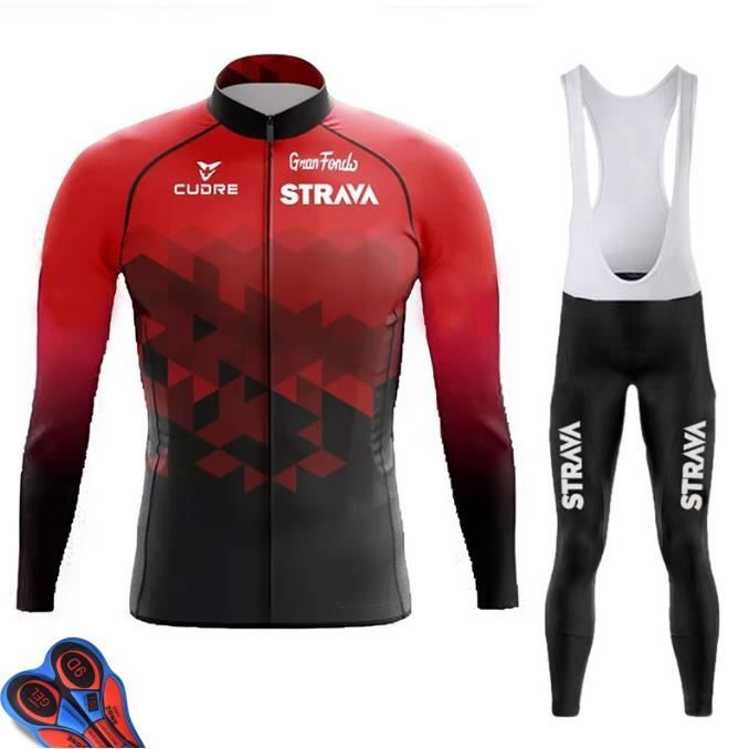 Maillot Cyclisme Manches Longues RDCYCLIST Homme - Respirant Et Séchage Rapide