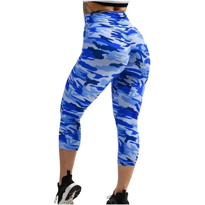 Pantalon 3/4 Femme En Lin Bleu Jeans HIGH USE - Taille 38 - Tout Neuf Avec étiquettes