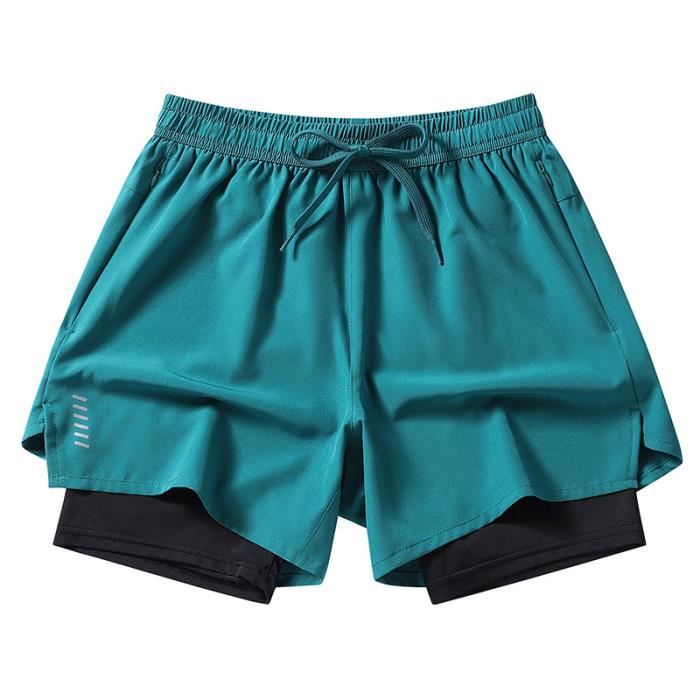 Short De Sauna 2 En 1 Homme – Compression Intégrée, Poches Profondes, Transpiration Intensive
