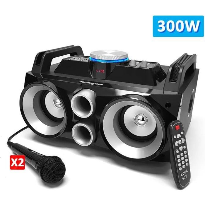 Enceinte sono 300w Noir Bluetooth 500 watts - M1950dj - Enceinte