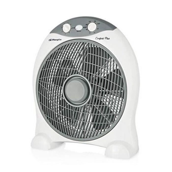 Ventilateur de Sol - ORBEGOZO - BF-1030 - 45W - Ø 30 cm - Blanc/Gris - Orbegozo