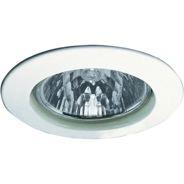 Lampe encastrable Premium Line 51mm blanche - PAULMANN - halogène - compatible variateur