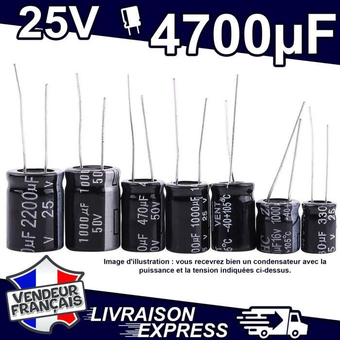 Condensatori Jackcon 4700uf 25v Verticali 2 Condensatori Elettrolitici 4700uF 25V Verticali - Jackcon, 105°C, Dimensioni 16x31mm, Per Riparazioni Elettroniche Condensatore 25V 105°C Jackcon - Foto 10