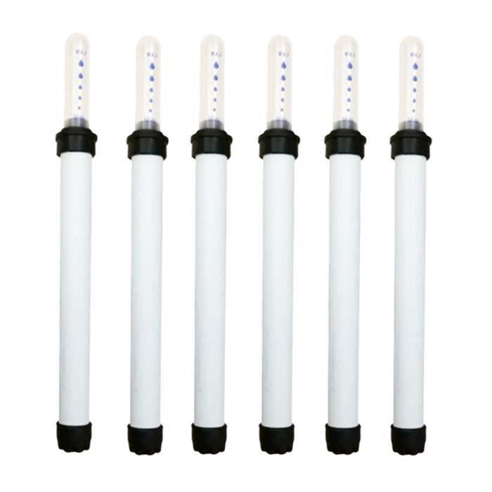 LMOOON Lot De 4 Indicateurs Niveau Eau Pour Plantes D'Intérieur - Jauge Hydroponique Plastique 22,5 Cm