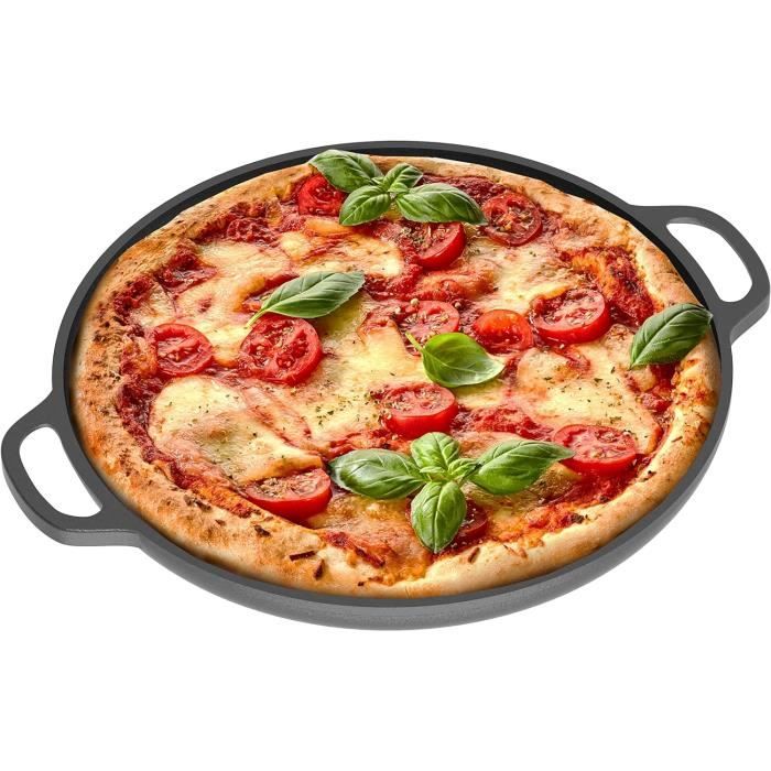 WOPPLXY 4 Pièces Plaque Pizza 30cm En Acier Inoxydable - Assiette à Pizza Four Antiadhésive