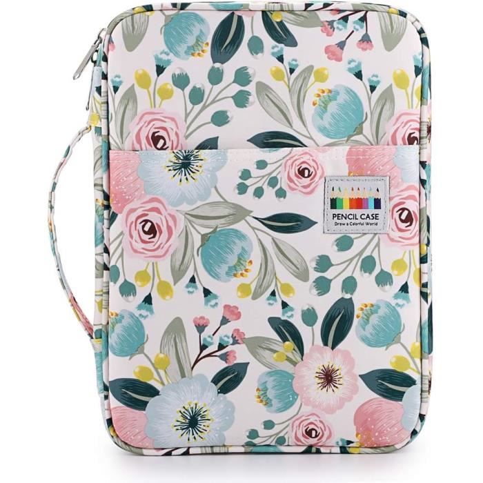 Trousse Feutres Grande Capacité Trousse à Crayons SUMNACON 120 Places - Style Rose/lilas - Parfaite Pour école Ou Bureau Trousse Pour Feutre