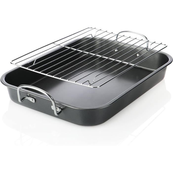 Plat De Cuisson Antiadhésif Chef Aid - Pour Rôtis, Viandes, Four - Rectangle 23x18x5 Cm