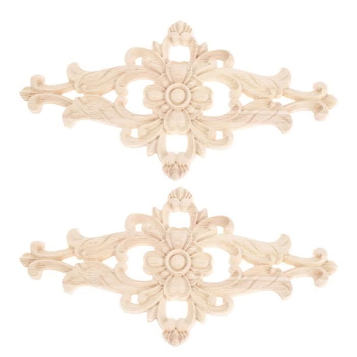 Applique Angolari In Legno Intarsiato - Decorazione Floreale Per Mobili E Porte - Foto 6