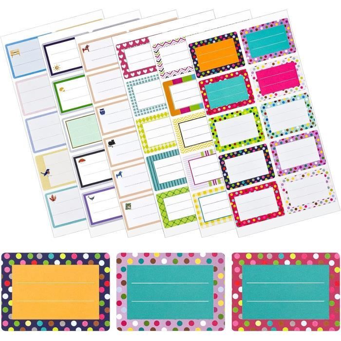 200 Étiquettes Autocollantes Chevaux Pour Stylos – 4,6 X 0,7 Cm, Papier, Personnalisation Fournitures Scolaires