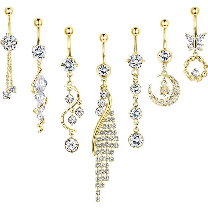 Kit 28 Piercing Labret In Acciaio Inox - Stella, Cuore, CZ E Opale Per Trago, Medusa, Orecchio - Foto 10