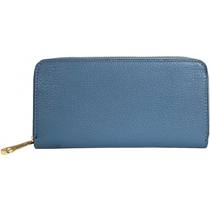 Portefeuille En Cuir Vachette - Fermeture éclair - Choix De Couleur - Homme