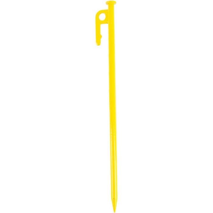 Pack De 8 Piquets De Tente 40 Cm - Acier Noir Avec Anneau - Idéal Camping