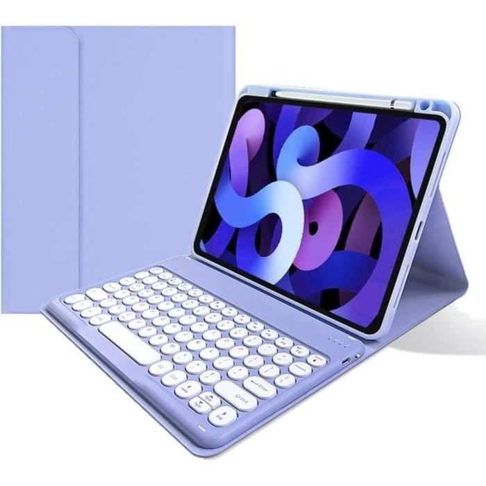 Clavier Bluetooth Amovible Pour IPad 10.2" & 10.5" - Rétroéclairage 7 Couleurs, AZERTY Français, Support Stylo - 4