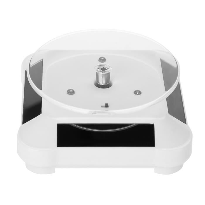 VGEBY Présentoir à Bijoux Solaire Vitrine Solaire 360 Rotation Tourne