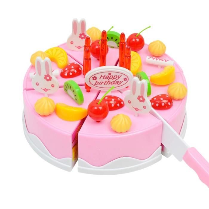 Couper Jouet De Gateau De Fete D Anniversaire Bricolage Semblant De Jouer Jouets Pour Enfants Tout Petits Rose M2222 Cdiscount Jeux Jouets