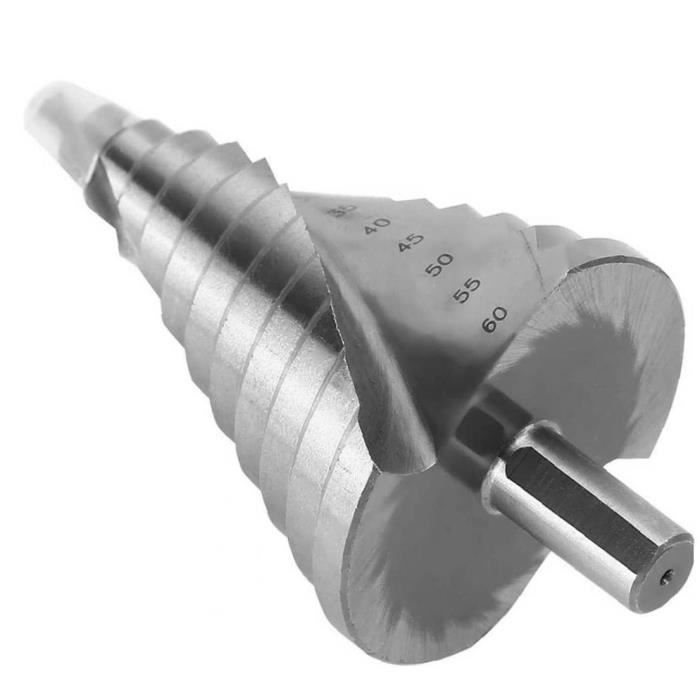 3pc Spirale Flûte étape industrielle perceuse industrielle Trou Coupeur Outils de réparation