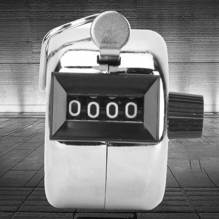 Compteur À 4 Chiffres Compteur À Chiffres, Compteur Mécanique En Métal Clicker Manuel 4 Chiffres Compteur À 4 Chiffres Compteur À Chiffres, Compteur Mécanique En Métal Clicker Manuel 4 Chiffres