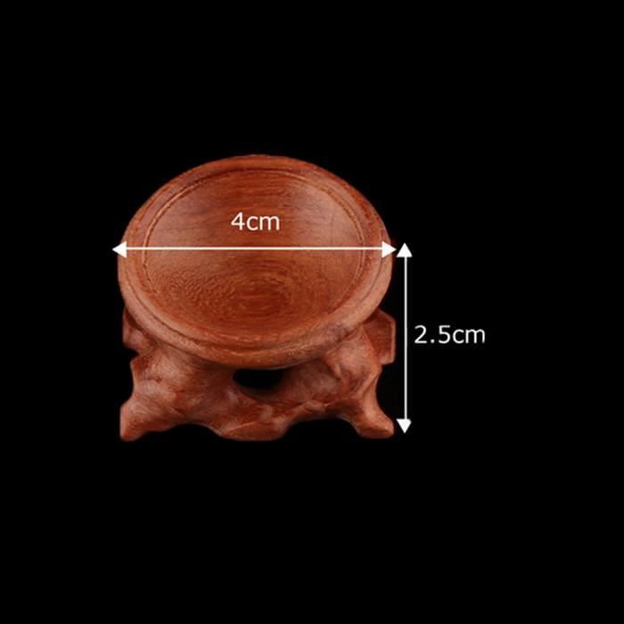 PH PandaHall 3PCS Supports Boules De Cristal Carrés Transparents - Base Verre Pour Sphères 40-90mm