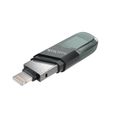 Clé USB Sandisk 128 Go iXpand Flash Drive Flip avec Port Apple Lightning et Port USB 3.1 Flash Mémoire Stick-1