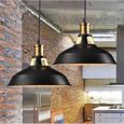 STOEX® Metal Retro Suspensions Luminaire Industriel Style Plafonnier Lustre Noir Plafond Luminaire-1