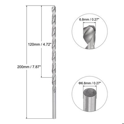 Foret Hélicoïdal Extra Long 6x300mm - Acier Haute Vitesse - Pour Aluminium, Bois