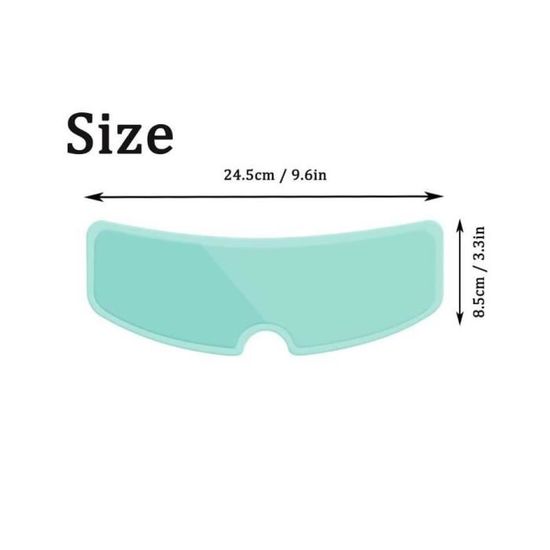 Currentiz Film Patch Universel Pour Casque Film Anti-Pluie Et Anti-buée Pour Moto