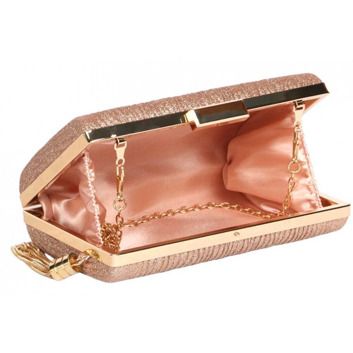 Pochette cérémonie rose blanche - Tour de Mode