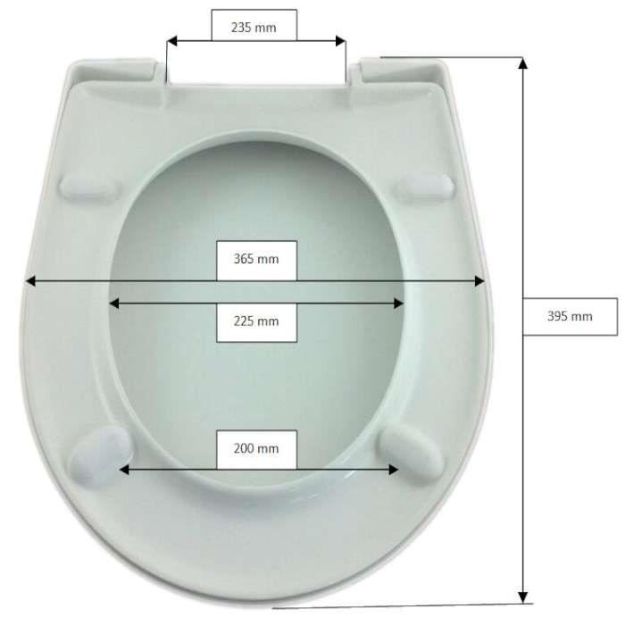 ABATTANT SELLES ROYAN 2 MINI ALLIA PRIMA 2 COMPACT BLANC 0742