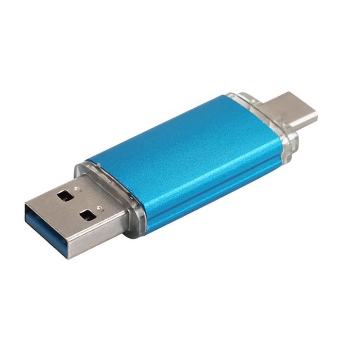 Clé USB 32Go 2.0 avec connecteur pour entrées USB, Type-C et Micro
