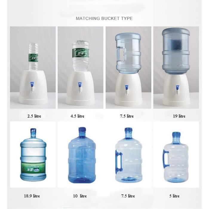 Generic Distributeur d'eau avec robinet et support pour bouteille
