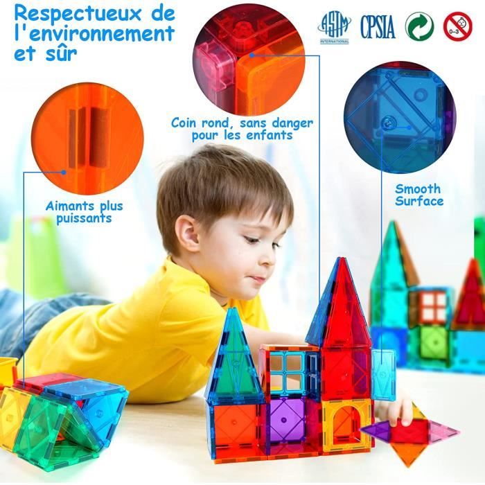 Ensemble de blocs de construction magnétiques 3D pour enfants, jouets de  créateurs magnétiques, cadeaux - AliExpress