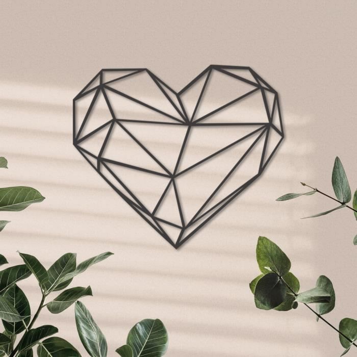 Décoration Murale Coeur Infini Art Mural En Métal, Cadeau De Décoration D'art En Fer, Sculpture