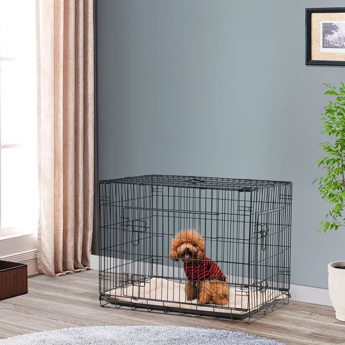 PAWHUT Cage chien démontable - enclos chien intérieur/extérieur