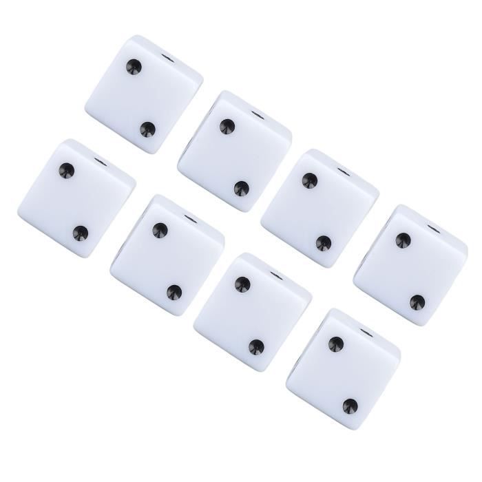 Dés de coin carré 8 pièces 6 faces jeu de dés éducatifs coin carré dés