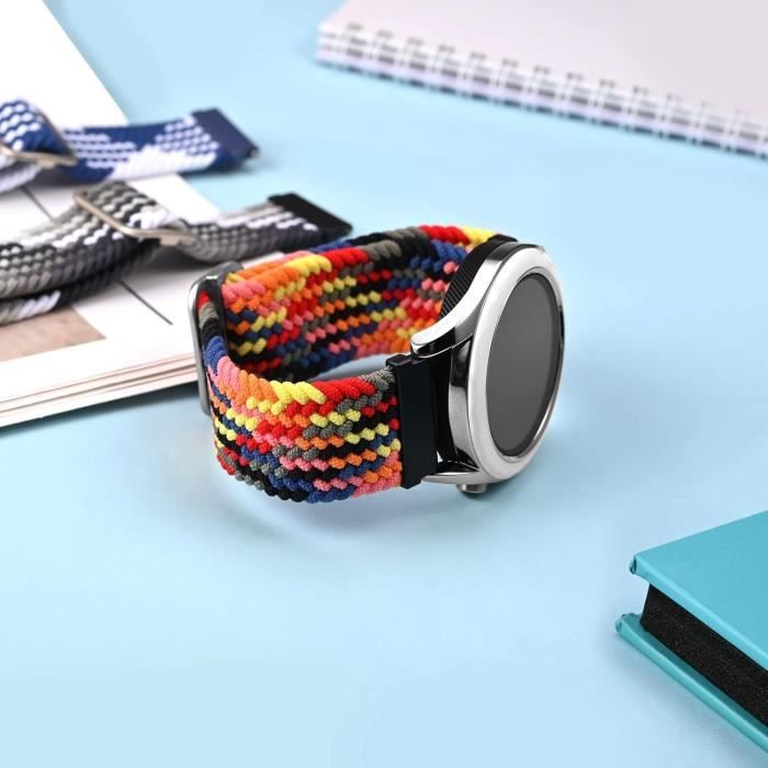 Bracelet Montre Nylon 22mm - 2 Pièces - Réglable Velcro - Pour Homme Et Femme - Sport, Quotidien