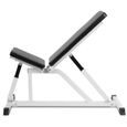 Banc de Musculation Inclinable - PHYSIONICS - Siège/Dossier Réglables - Charge Max. 200kg - Fitness-2